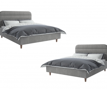 Modern Double Bed-ID:709700111