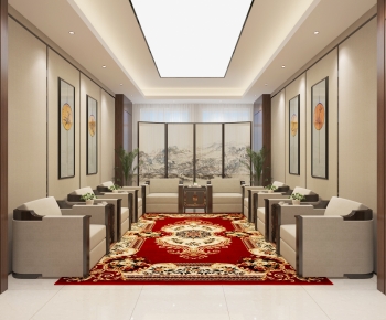 New Chinese Style Office Living Room-ID:478498947