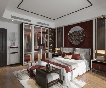 New Chinese Style Bedroom-ID:214209087