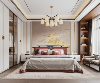 New Chinese Style Bedroom-ID:483635901