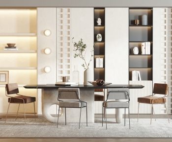 Modern Dining Table And Chairs-ID:982614043