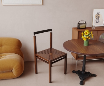 Modern Wabi-sabi Style Dining Table And Chairs-ID:778465031