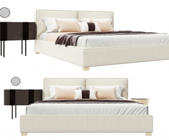 Modern Double Bed-ID:508270033
