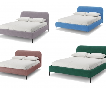 Modern Double Bed-ID:813579665