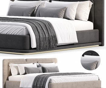 Modern Double Bed-ID:790772912