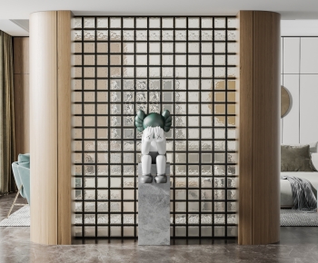 Modern Glass Screen Partition-ID:733819044