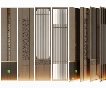 New Chinese Style Wooden Screen Partition-ID:736125957