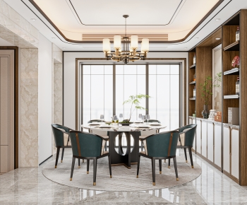 New Chinese Style Dining Room-ID:455400958