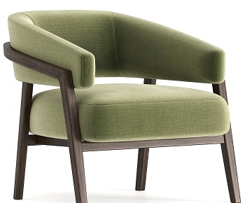 Hwhome现代休闲沙发椅3D模型