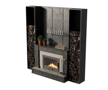 Modern Fireplace-ID:888340958