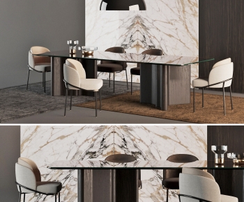Modern Dining Table And Chairs-ID:302838093
