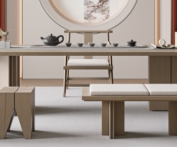 新中式茶桌椅组合-ID:640259036