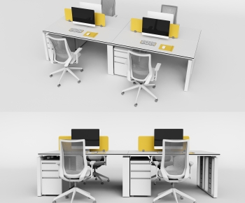 Modern Office Desk And Chair-ID:825696953