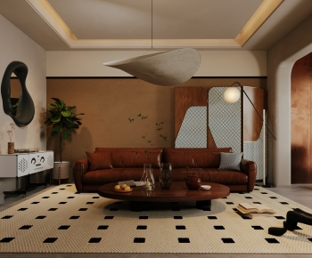 Wabi-sabi Style A Living Room-ID:362477061
