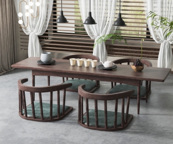 New Chinese Style Tea Tables And Chairs-ID:488523967