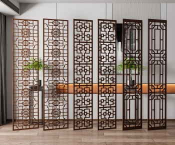 New Chinese Style Chinese Style Wooden Screen Partition-ID:564023975
