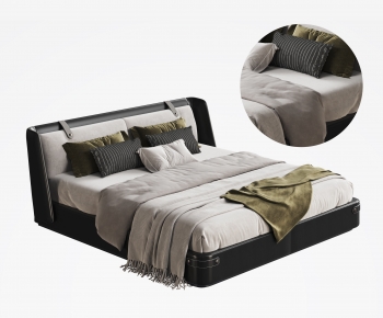 Modern Double Bed-ID:851492887