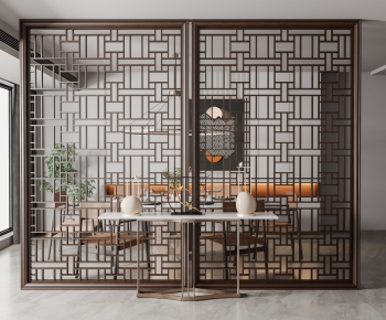 New Chinese Style Wooden Screen Partition-ID:211755047