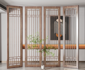 New Chinese Style Wooden Screen Partition-ID:130798887