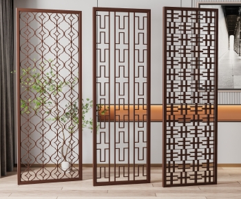 New Chinese Style Wooden Screen Partition-ID:578809981