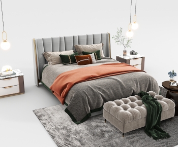 French Style Double Bed-ID:443711042