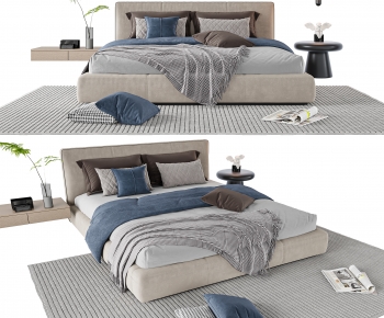 Modern Double Bed-ID:983038905