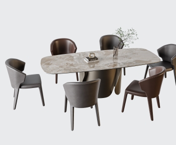 Modern Dining Table And Chairs-ID:676594021