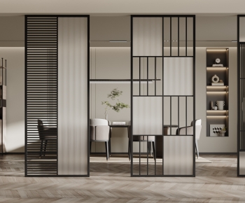 Modern Glass Screen Partition-ID:613789089