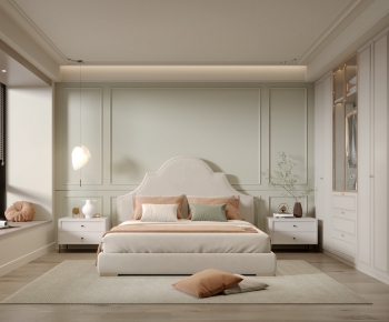 Simple European Style Bedroom-ID:719380428
