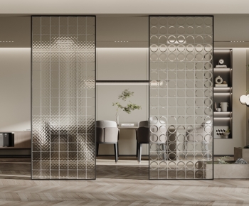 Modern Glass Screen Partition-ID:747009997