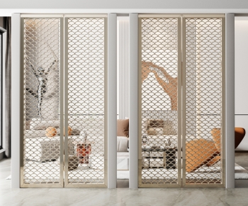 New Chinese Style Metal Screen Partition-ID:639544961