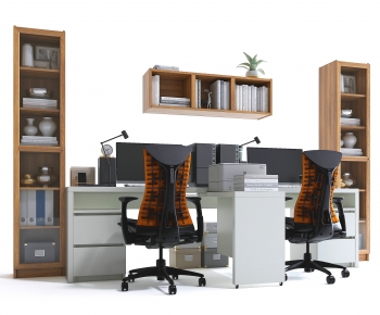 Modern Office Desk And Chair-ID:795126917