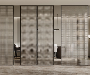 Modern Glass Screen Partition-ID:502023948
