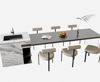 Modern Dining Table And Chairs-ID:682499897