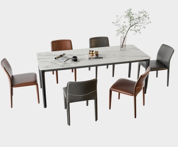 Modern Dining Table And Chairs-ID:370980985