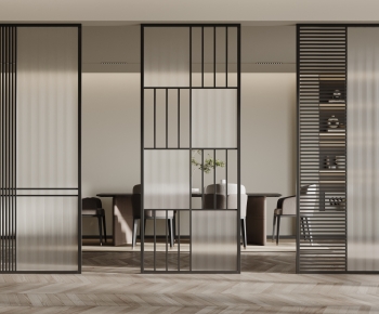 Modern Glass Screen Partition-ID:300036917