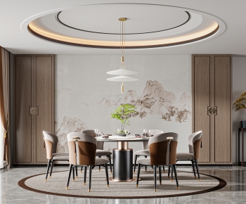 New Chinese Style Dining Room-ID:888078938