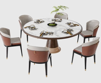 New Chinese Style Dining Table And Chairs-ID:948398116