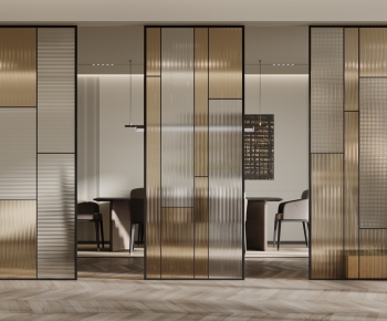 Modern Glass Screen Partition-ID:516171935