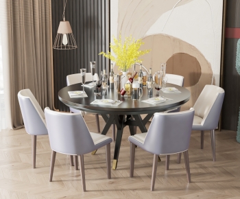 Modern Dining Table And Chairs-ID:577904945