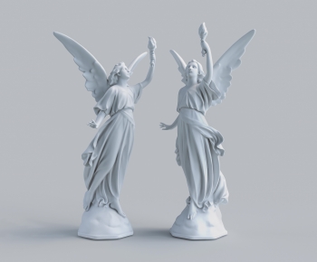 欧式女神天使雕像-ID:126952896