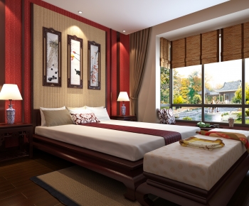 Chinese Style Bedroom-ID:277579071