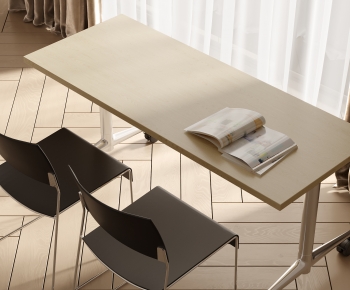 Modern Computer Desk And Chair-ID:597007994