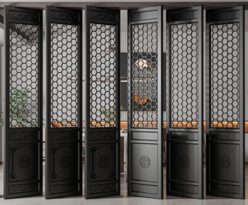 New Chinese Style Wooden Screen Partition-ID:764803895