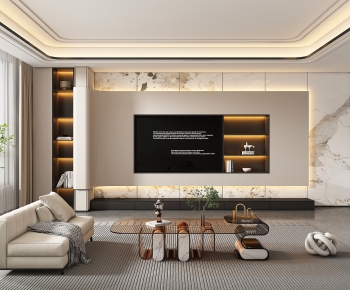 Modern A Living Room-ID:395251995