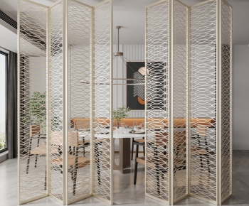 New Chinese Style Metal Screen Partition-ID:644809967