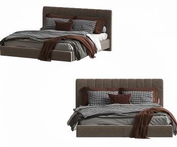 Modern Double Bed-ID:619700919