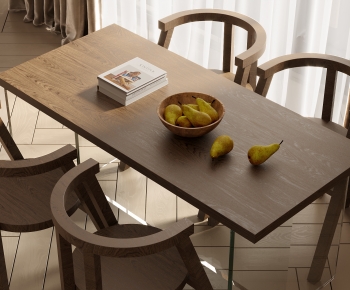 现代方形餐桌椅-ID:231847058