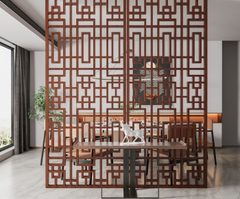 New Chinese Style Wooden Screen Partition-ID:632527114