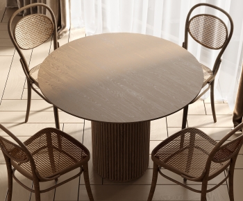 Wabi-sabi Style Dining Table And Chairs-ID:560102942